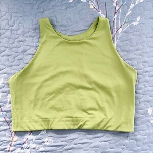 Girlfriend Collective Green Topanga Halter Sport Bra Size XL